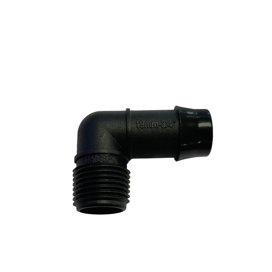 19mm Elbow Barb Male x 1/2" BSP