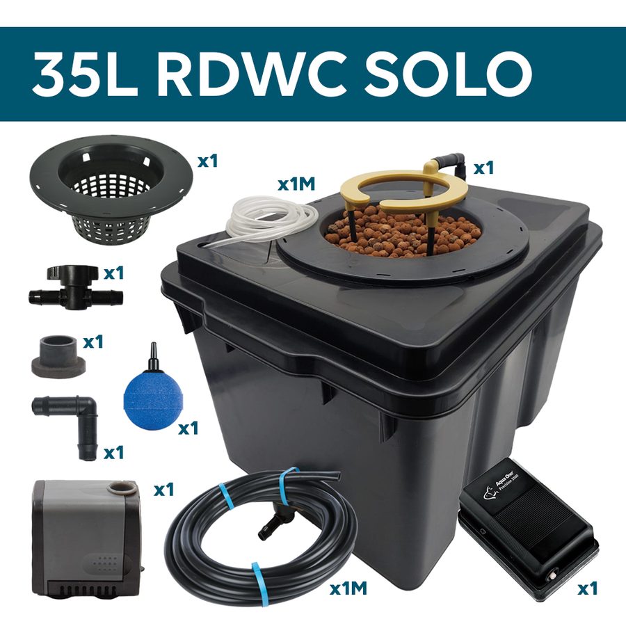 35L Hydroponic Recirculated Deep Water Culture RDWC Solo