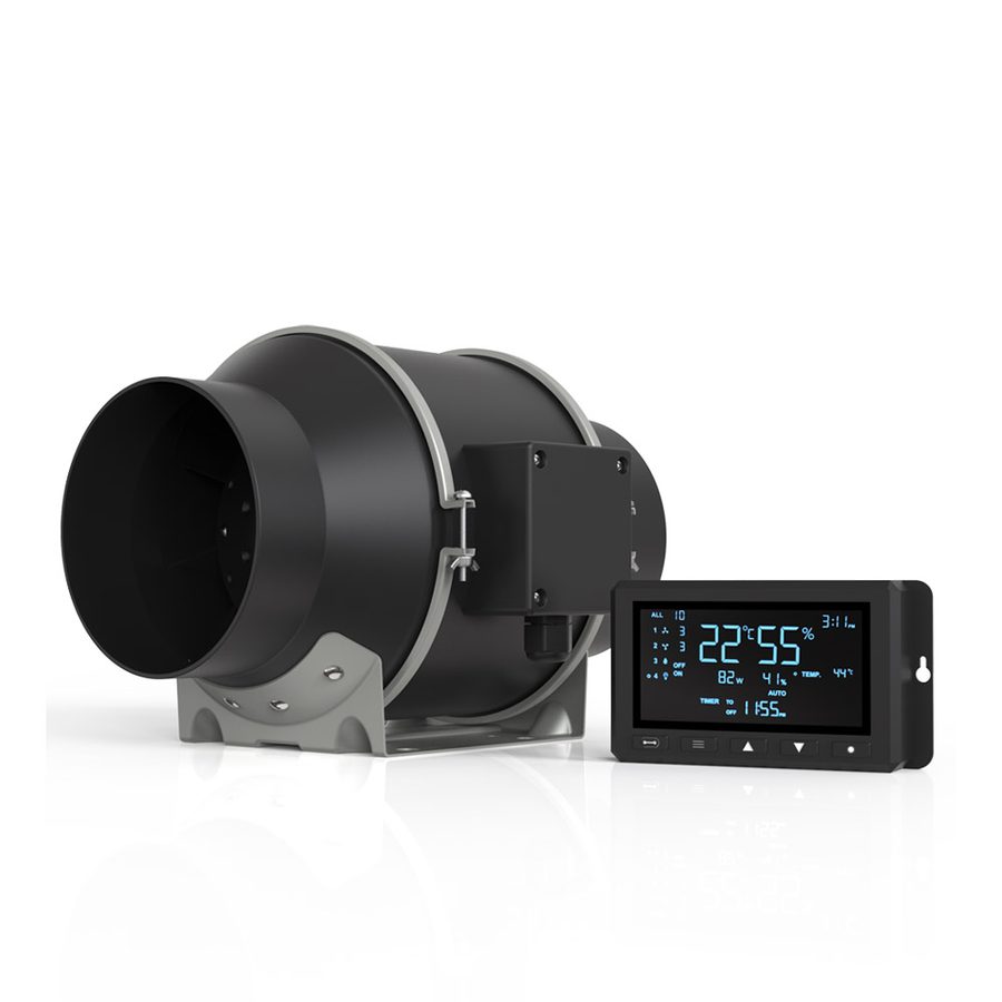 4" App Controlled Inline Smart EC Fan 100mm