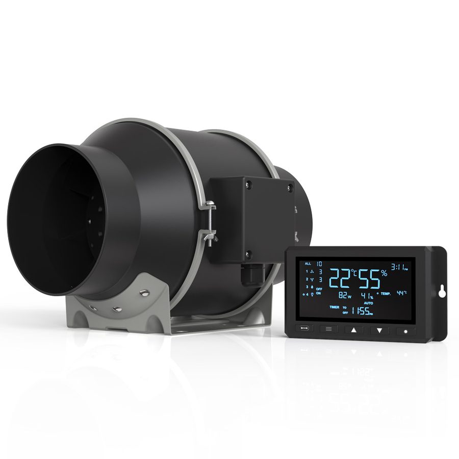 8" App Controlled Inline Smart EC Fan 200mm