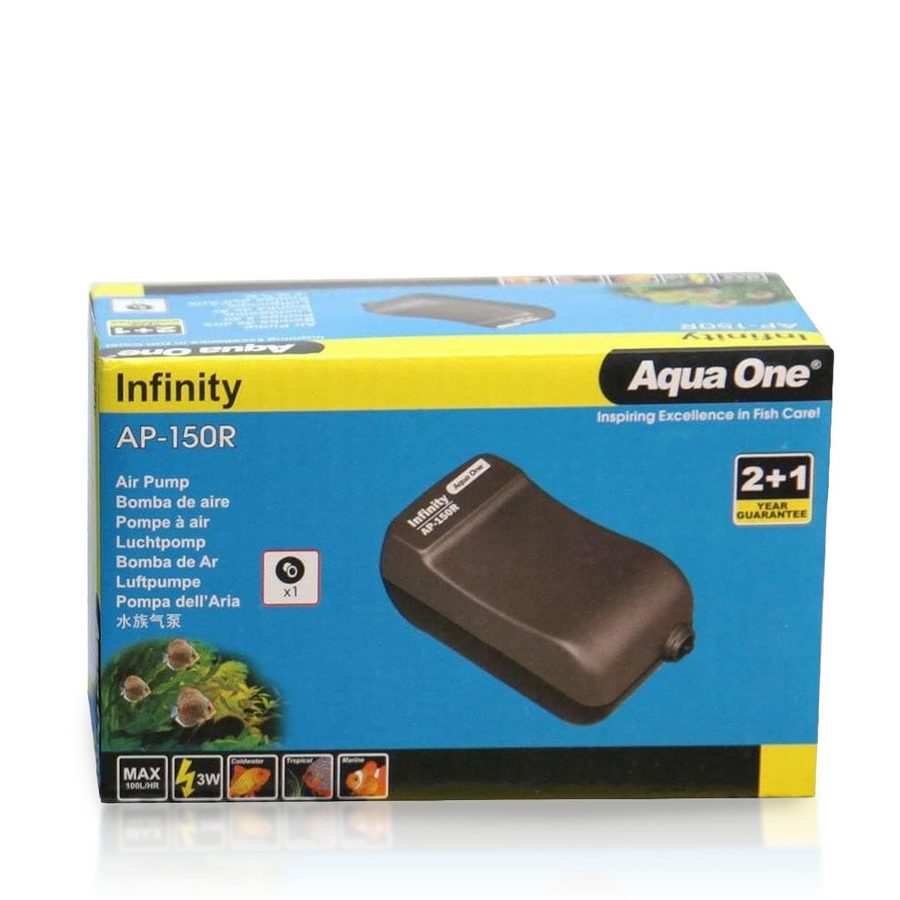 Aqua One AP150R Air Pump 1 Outlet 100L/hr