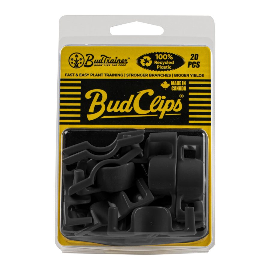 BudTrainer BudClips™ 20pk Black - Universal Low Stress Training LST Clips