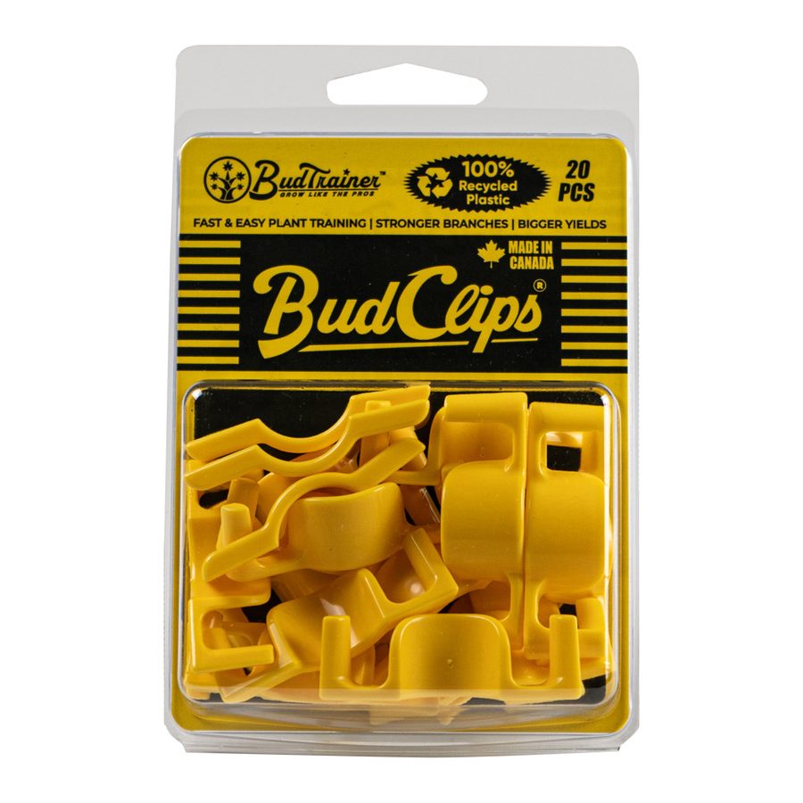 BudTrainer BudClips™ 20pk Yellow - Universal Low Stress Training LST Clips