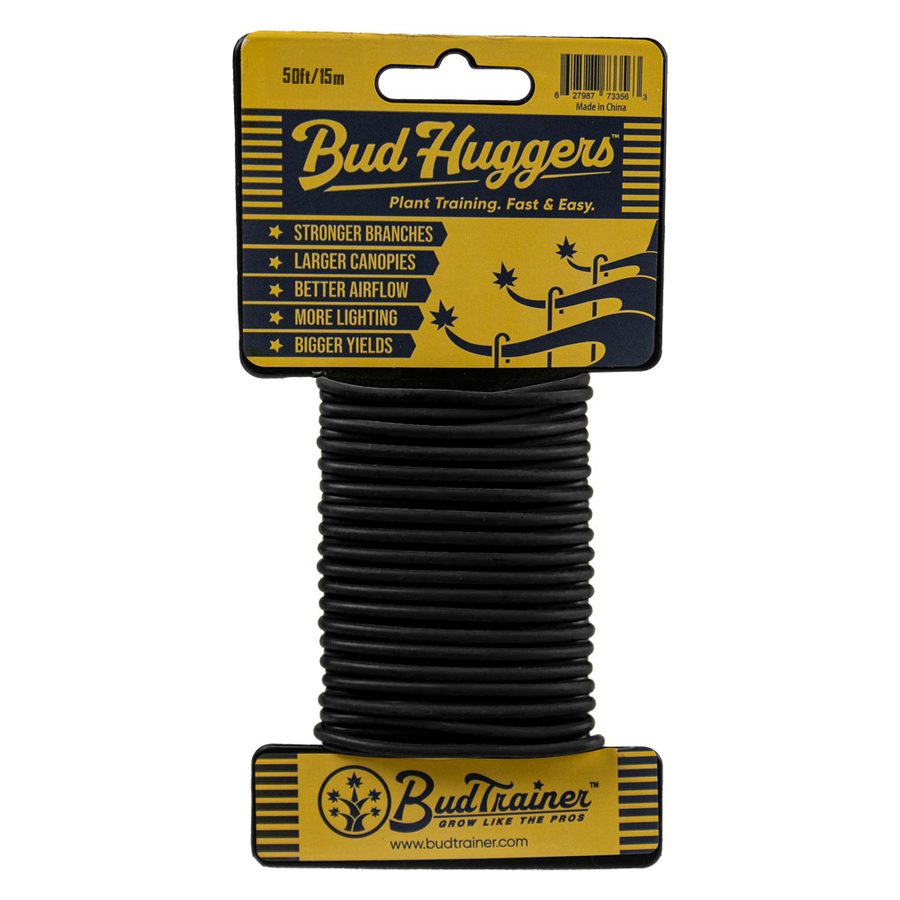 BudTrainer BudHuggers™ - Black Low Stress Training LST Garden Wire 15m