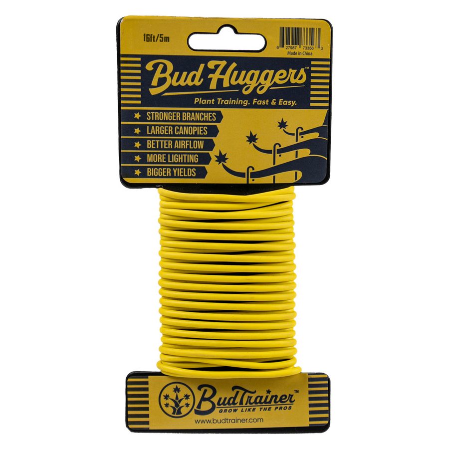 BudTrainer BudHuggers™ - Yellow Low Stress Training LST Garden Wire 5m