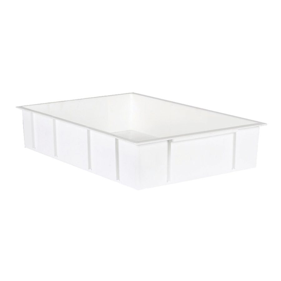 Crop Box Tub 23L White Solid Base