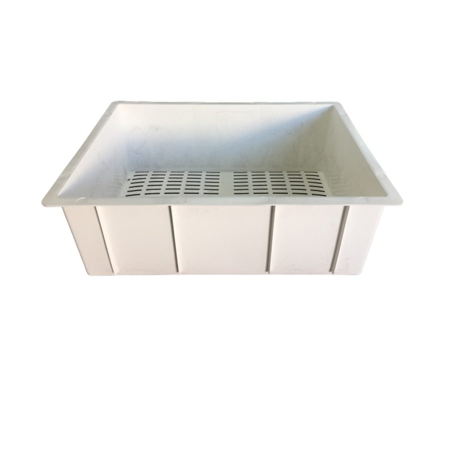 Crop Box Tub 45L White Grated Base