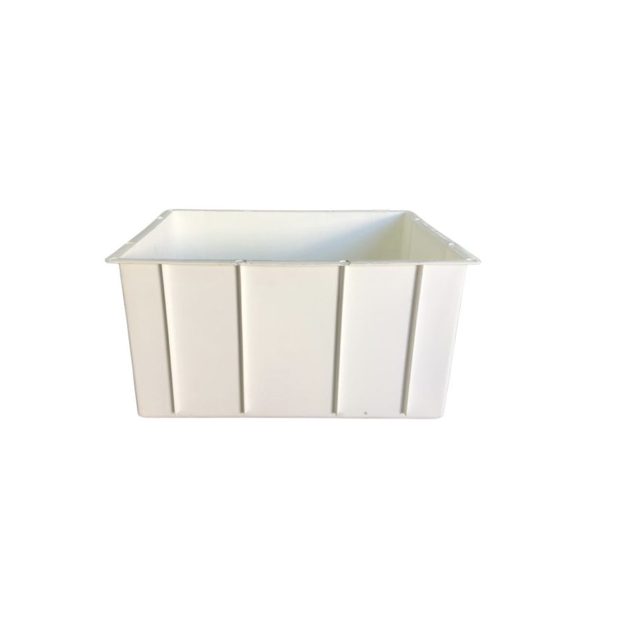 Crop Box Tub 65L White Solid Base