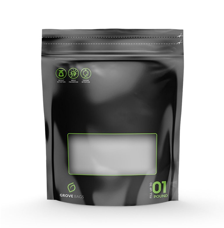 Grove Bags TerpLoc 1 lb 454g Pouch Window