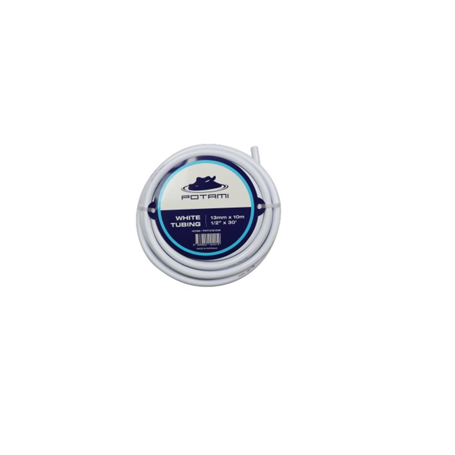 Potami White Tubing 13mm x 10M / 30ft