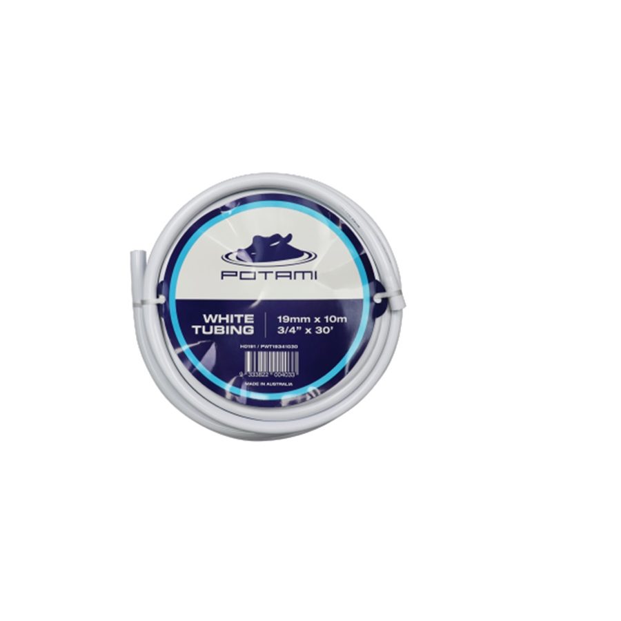 Potami White Tubing 19mm x 10M / 30ft