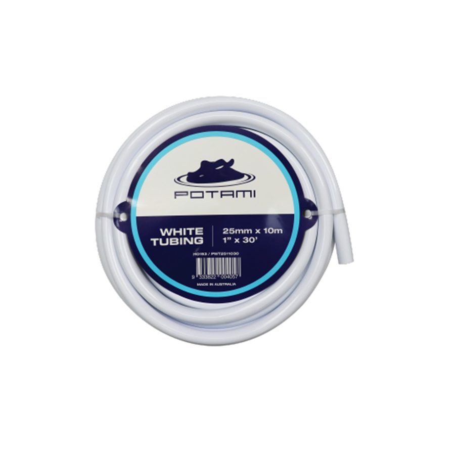 Potami White Tubing 25mm x 10M / 30ft